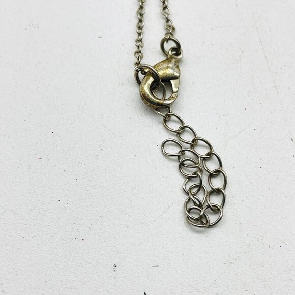 Rhinestone Drop Necklace Silver Tone Glam Bling Sparkle Holiday Party Classic - Picture 3 of 7